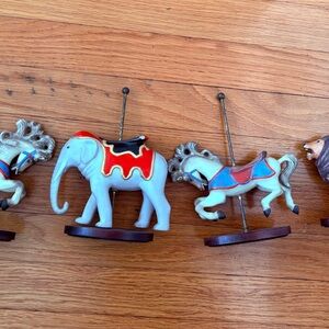 Franklin Mint Carousel Animal Figurines